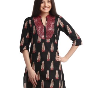 Aurelia Women Black Kurta