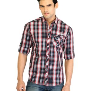 Locomotive Men Check Red Shirt
