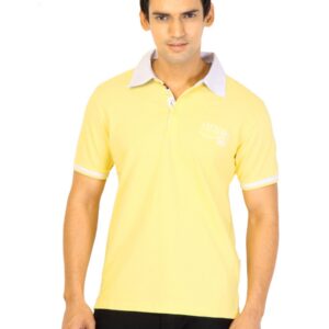 Lee Men Yellow Polo T-shirt
