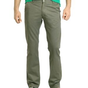 Highlander Men Solid Olive Trouser