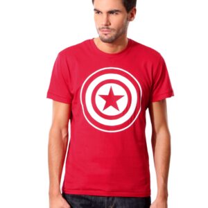 Marvel Men Red Printed T-shirt