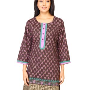 Diva Women Printed Brown Kurta