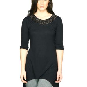 Scullers For Her Women Viscose Tunics Purple Tops