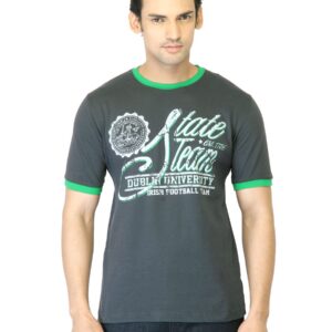 Locomotive Men Grey Printed T-Shirt