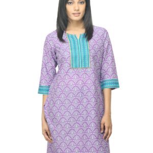 Aurelia Women Printed Purple Kurta