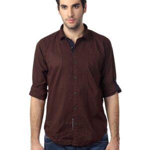 Basics Men Brown Shirt