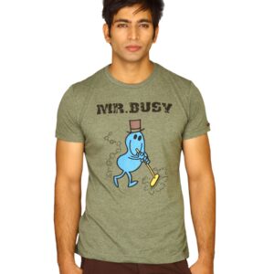 Mr.Men Men's Mr.Busy Grey T-shirt