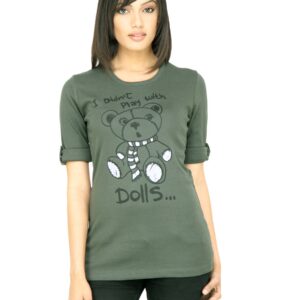 United Colors of Benetton Women Printed Olive Top