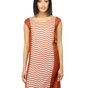 W Women Printed Rust Kurta