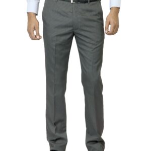 Arrow Men Grey Striped Trousers