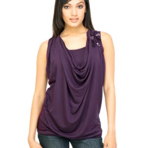 Jealous 21 Women Casual Top Purple Tops