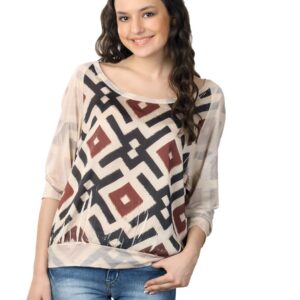 Tonga Women Beige & Brown Top