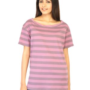 United Colors of Benetton Women Stripes Pink Tops