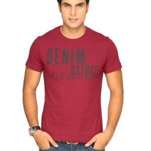 s.Oliver Men's Denim Dstrct Red T-shirt