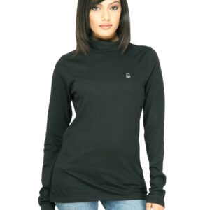 United Colors of Benetton Women Solid Black Top