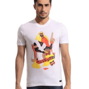 ADIDAS Men Almighty Zeus White T-shirt