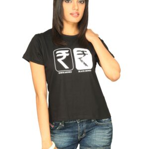 Tantra Women's Rupee Black T-shirt
