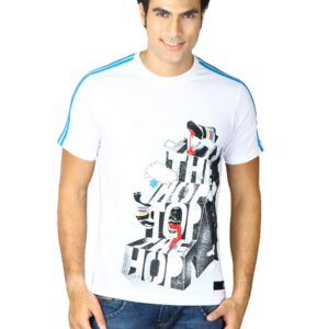 ADIDAS Men Bnce Hop White Tshirts