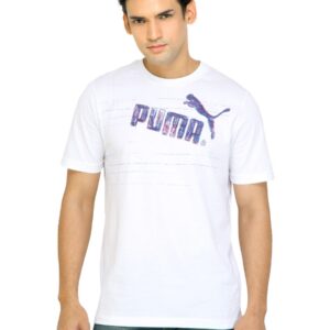 Puma Men Scribble White Tshirts