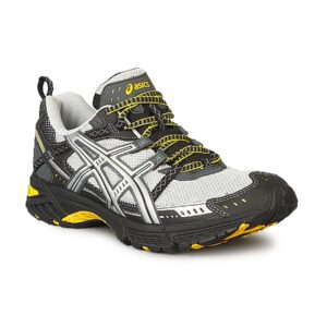 Asics Men's Gel Cushioning Running Black Yellow Silver Shoe