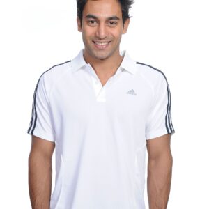 ADIDAS Men's White Polo T-shirt
