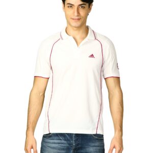 ADIDAS Men Neo Crkt Cc White Polo T-Shirts