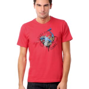Myntra Men Red Fuel Your Desire T-shirt