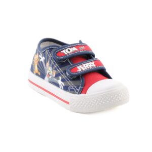 Warner Bros Kids Unisex TJ Happy Canvas Navy Blue Casual Shoes