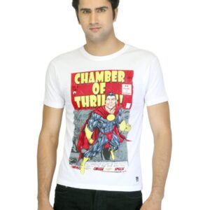 Flying Machine Men Printed White T-shirt