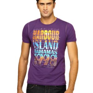 Status Quo Men's Harbour Island Purple T-shirt