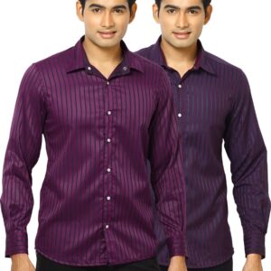 Indigo Nation Men Reversible Bling Blue Shirts