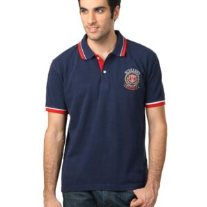 Scullers Men Navy Blue polo T-shirt
