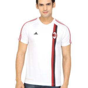 ADIDAS Men Solid White Tshirts
