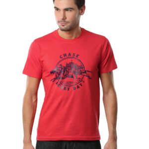 Myntra Men Chase Red T-shirt