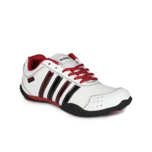 Gliders Women White & Red Fortes Shoes