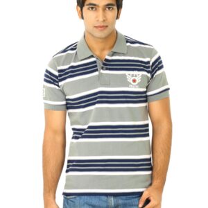 Flying Machine Men Grey Polo Tshirts