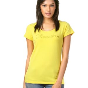 United Colors of Benetton Women Yellow Top