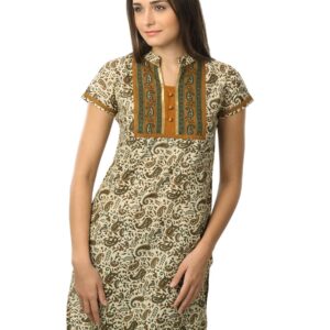 Vishudh Women Beige Kurta