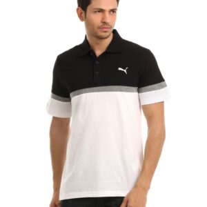 Puma Men Black & White T-shirt