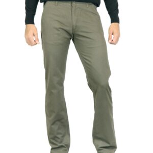 Highlander Men Solid Olive Trouser