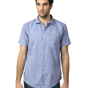 Basics Men Blue Shirt