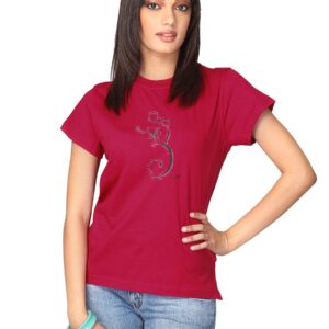 Urban Yoga Women's Ganesha Red T-shirt