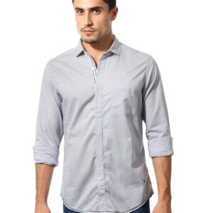 United Colors of Benetton Men Grey Shirt
