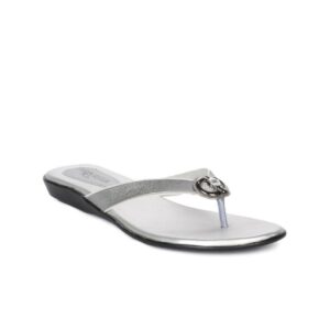Portia Women Silver Flats
