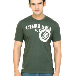 ADIDAS Men Printed Olive Tshirts
