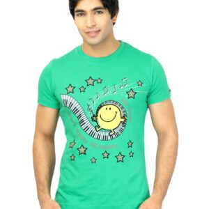Mr. Men Men Be Happy Green Tshirts