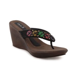 Inc 5 Women Casual Black Wedges