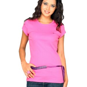 UCB Women's Basic Round Pink T-shirt
