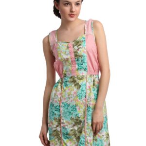Remanika Women Printed Pink Dress