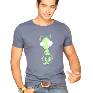 UCB Men's The Graphic Alien Print Navy Blue T-shirt